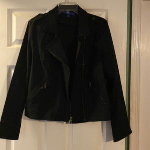 Black Apt 9 motorcycle style jacket size Large